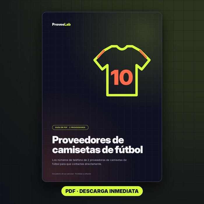 Proveedores de fútbol
