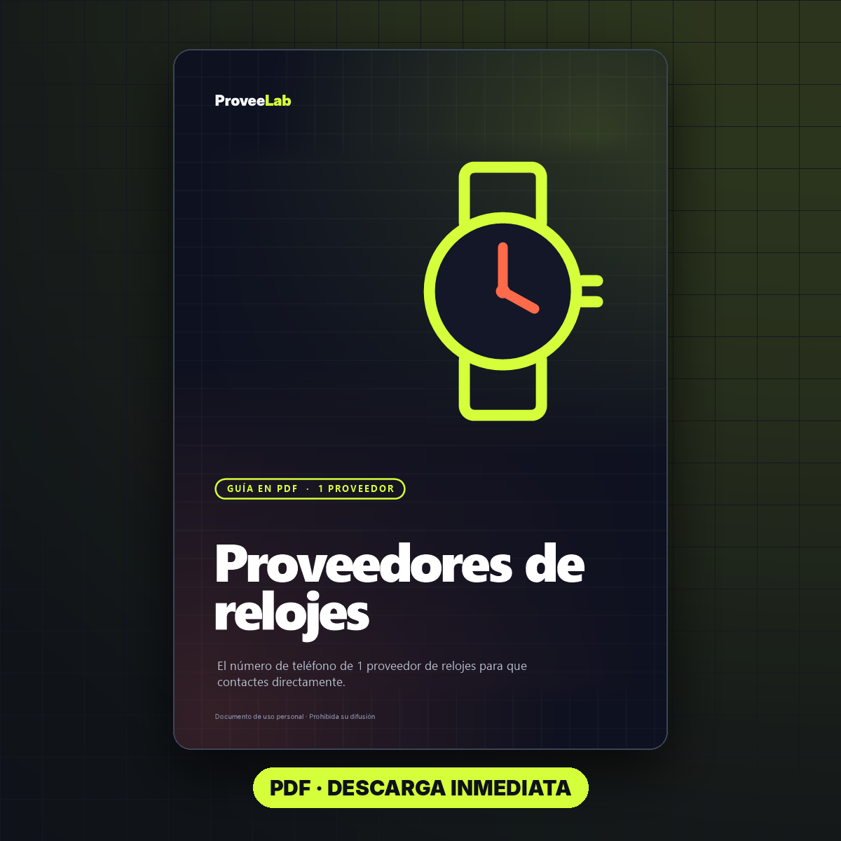 Proveedores de relojes